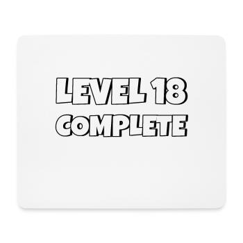 Level 18 Complete Birthday Gift 18 Years - Mouse Pad (horizontal) - white - Front