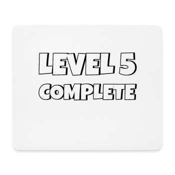 Level 5 Complete Geburtstagsgeschenk 5 Jahre - Mousepad (Querformat) - Weiß - Vorne