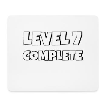 Level 7 Complete Geburtstagsgeschenk 7 Jahre - Mousepad (Querformat) - Weiß - Vorne
