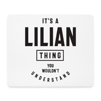 Lilian Personalized Name - Mouse Pad (horizontal) - white - Front