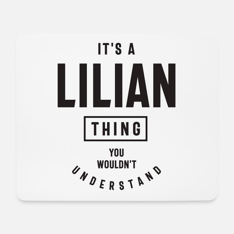 Lilian Personalisierter Name - Mousepad (Querformat) - Weiß