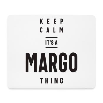 Margo Personalized Name - Mouse Pad (horizontal) - white - Front