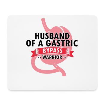 Magenoperation Design für Magenbypass Patient - Mousepad (Querformat) - Weiß - Vorne