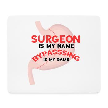 Magenoperation Design für Magenbypass Patient - Mousepad (Querformat) - Weiß - Vorne