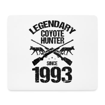 Legendary coyote hunter for coyote hunting - Mouse Pad (horizontal) - white - Front