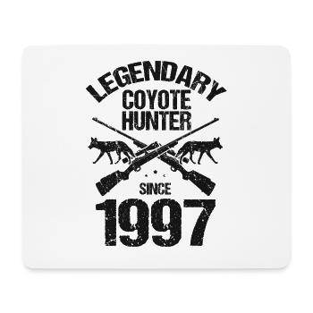 Legendary coyote hunter for coyote hunting - Mouse Pad (horizontal) - white - Front