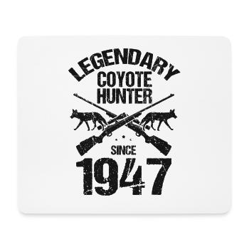 Capture de coyotes et conception de chasseur de coyotes - Tapis de souris (format paysage) - blanc - Devant
