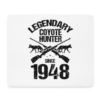 Conception de chasseur de coyote pour la chasse au coyote - Tapis de souris (format paysage) - blanc - Devant