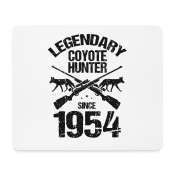 Conception de chasseur de coyote pour la chasse au coyote - Tapis de souris (format paysage) - blanc - Devant