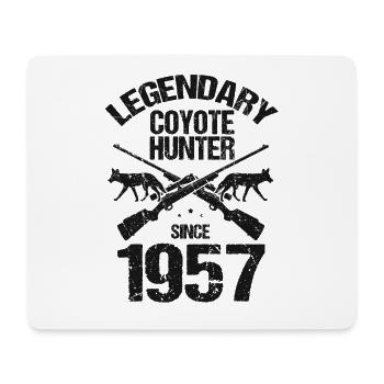 Conception de chasseur de coyote pour la chasse au coyote - Tapis de souris (format paysage) - blanc - Devant
