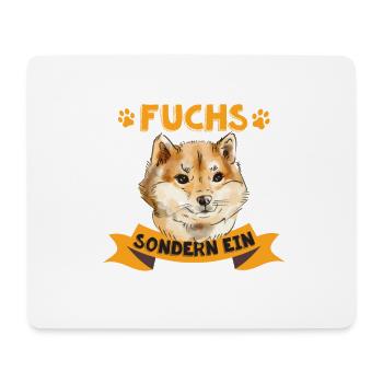 Das ist kein Fuchs sondern ein Shiba Inu - Mousepad (Querformat) - Weiß - Vorne