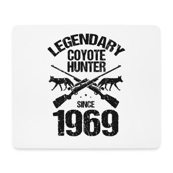 Conception de chasseur de coyote pour la chasse au coyote - Tapis de souris (format paysage) - blanc - Devant