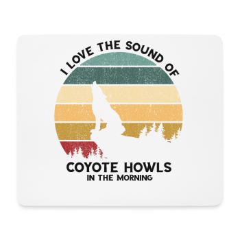 Coyote Design for Coyote Shreactors - Mouse Pad (horizontal) - white - Front