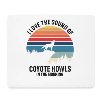 Capture de coyotes et conception de chasseur de coyotes - Tapis de souris (format paysage) - blanc - Devant