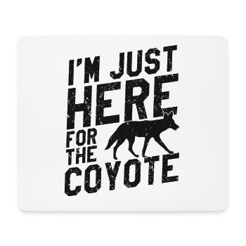Conception de coyote pour les réacteurs de coyote - Tapis de souris (format paysage) - blanc - Devant