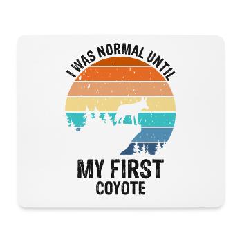 Coyote Capture and Coyote Hunter Design - Mouse Pad (horizontal) - white - Front