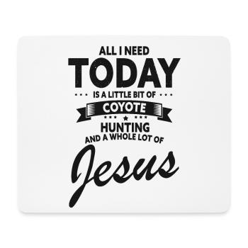 Coyote Capture and Coyote Hunter Design - Mouse Pad (horizontal) - white - Front