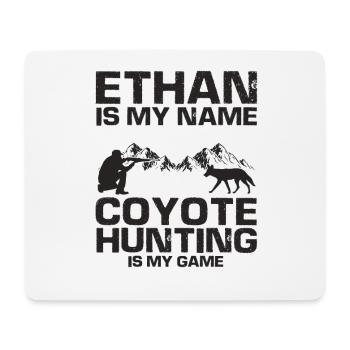 Coyote Capture and Coyote Hunter Design - Mouse Pad (horizontal) - white - Front
