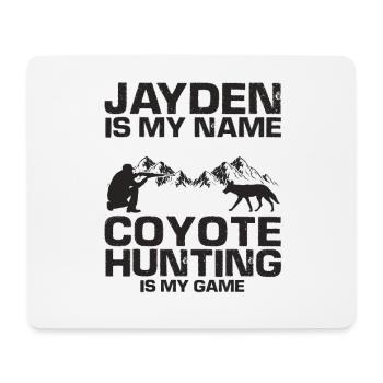 Coyote Hunter Design for Coyote Hunting - Mouse Pad (horizontal) - white - Front