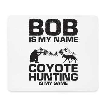 Kojotenjäger Design für Kojotenjagd - Mousepad (Querformat) - Weiß - Vorne