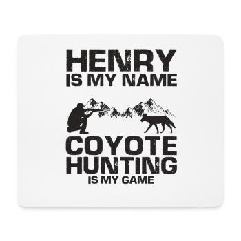 Coyote Capture and Coyote Hunter Design - Mouse Pad (horizontal) - white - Front