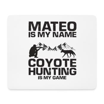 Capture de coyotes et conception de chasseur de coyotes - Tapis de souris (format paysage) - blanc - Devant
