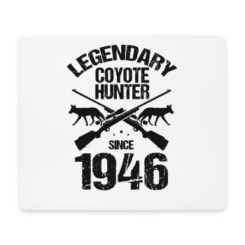 Conception de chasseur de coyote pour la chasse au coyote - Tapis de souris (format paysage) - blanc - Devant