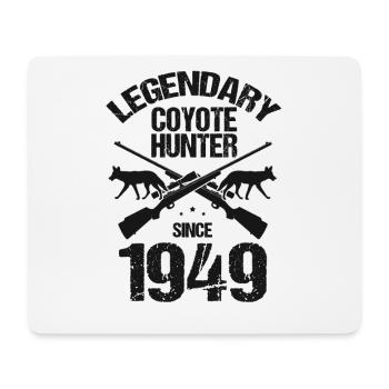 Kojotenjäger Design für Kojotenjagd - Mousepad (Querformat) - Weiß - Vorne