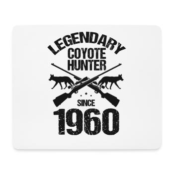 Legendary coyote hunter for coyote hunting - Mouse Pad (horizontal) - white - Front