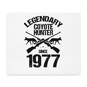 Legendary coyote hunter for coyote hunting - Mouse Pad (horizontal) - white - Front
