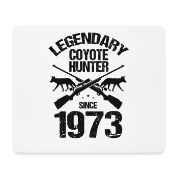 Legendary coyote hunter for coyote hunting - Mouse Pad (horizontal) - white - Front