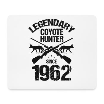 Legendary coyote hunter for coyote hunting - Mouse Pad (horizontal) - white - Front