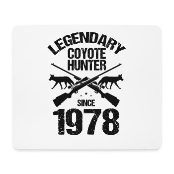 Legendärer Kojotenjäger für Kojotenjagd - Mousepad (Querformat) - Weiß - Vorne