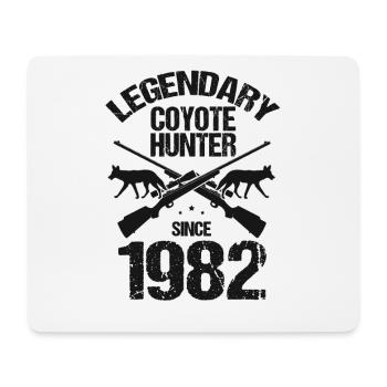 Legendärer Kojotenjäger für Kojotenjagd - Mousepad (Querformat) - Weiß - Vorne