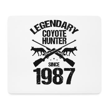 Legendary coyote hunter for coyote hunting - Mouse Pad (horizontal) - white - Front