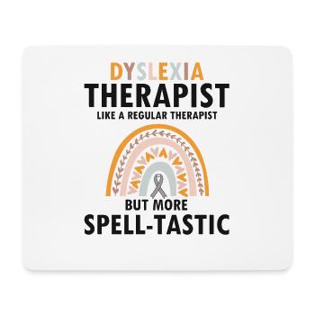 Legasthenie Bewusstsein und Legasthenie Lehrer - Mousepad (Querformat) - Weiß - Vorne
