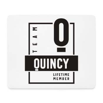 Team Quincy Lifetime Member - Mouse Pad (horizontal) - white - Front