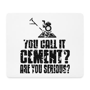 Betonbauer Design für Bauarbeiter und Baustelle - Mousepad (Querformat) - Weiß - Vorne