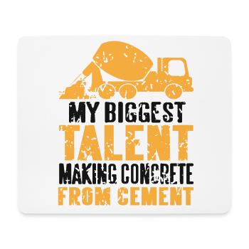 Concrete construction design for construction workers and construction site - Mouse Pad (horizontal) - white - Front