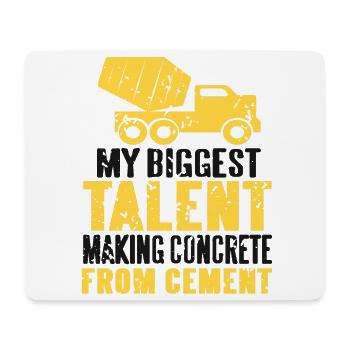 Betonbauer Design für Bauarbeiter und Baustelle - Mousepad (Querformat) - Weiß - Vorne