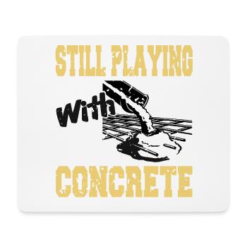 Concrete construction design for construction workers and construction site - Mouse Pad (horizontal) - white - Front