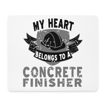 Concrete construction design for construction workers and construction site - Mouse Pad (horizontal) - white - Front