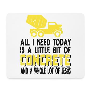 Betonbauer Design für Bauarbeiter und Baustelle - Mousepad (Querformat) - Weiß - Vorne