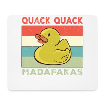 Lustige Ente Sprüche Gummiente Quack Quack Enten - Mousepad (Querformat) - Weiß - Vorne