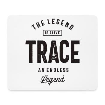 Trace Custom Name - Mouse Pad (horizontal) - white - Front