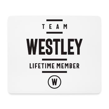 Nom personnalisé Westley - Tapis de souris (format paysage) - blanc - Devant