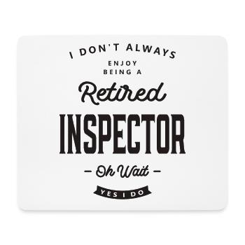 Inspector Funny Job Occupation - Mouse Pad (horizontal) - white - Front
