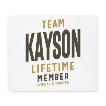 Team Kayson Lifetime Member - Mouse Pad (horizontal) - white - Front