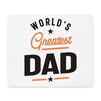 World's Greatest Dad - Father and Grandpa - Mouse Pad (horizontal) - white - Front