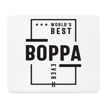 World's Best Boppa Ever - Dad and Grandpa - Mouse Pad (horizontal) - white - Front